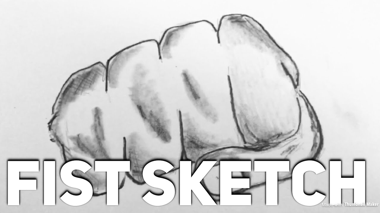 1280x720 Fist Sketch - Fist Sketch