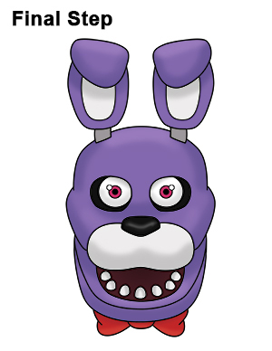 300x388 How To Draw Bonnie (Five Nights - Five Nights At Freddys Sketch