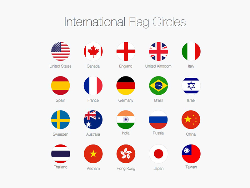 800x600 Sketch Freebie International Flag Circles By Joseph Angelo - Flag Sketch