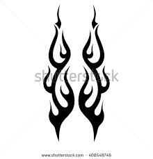 220x229 Flame Tattoo Fire Tribal Design Pictures - Flame Tattoo Sketch