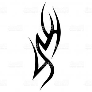 300x300 Flame Tattoo Tribal Vector Design Sketch Shopatcloth - Flame Tattoo Sketch