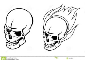 300x210 Skull Fire Tattoo Sketch Fire Skull Drawing At Getdrawings Free - Flame Tattoo Sketch