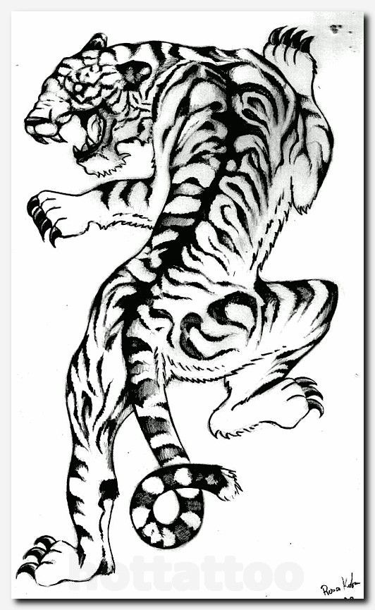 532x865 Tigertattoo - Flame Tattoo Sketch