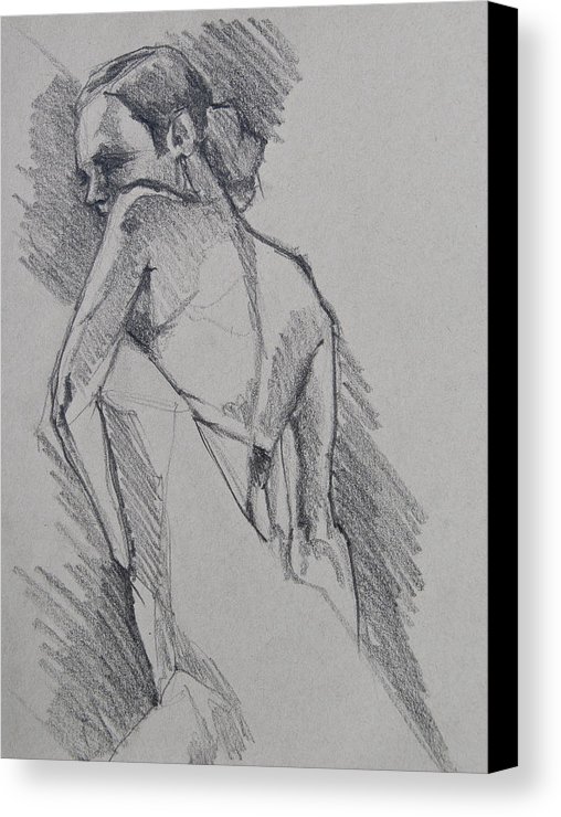508x740 Flamenco Dancer Sketch Canvas Print Canvas Art By Jani Freimann - Flamenco Dancer Sketch