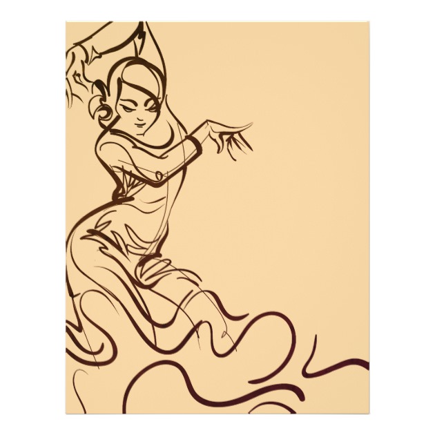 630x630 Flamenco Dancer Sketches Flyer - Flamenco Dancer Sketch
