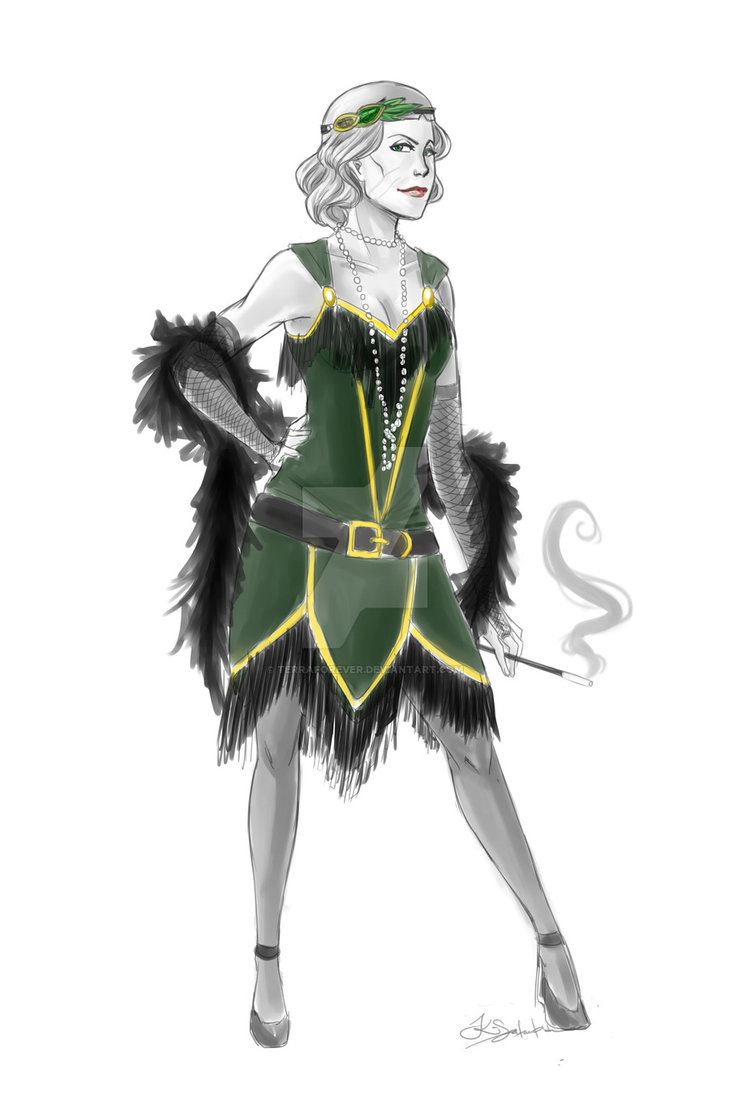 730x1095 Lin Bei Fong - Flapper Sketch