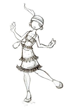 236x376 Tumblr Makes Me Smile Flappers, Flapper Girls And - Flapper Sketch