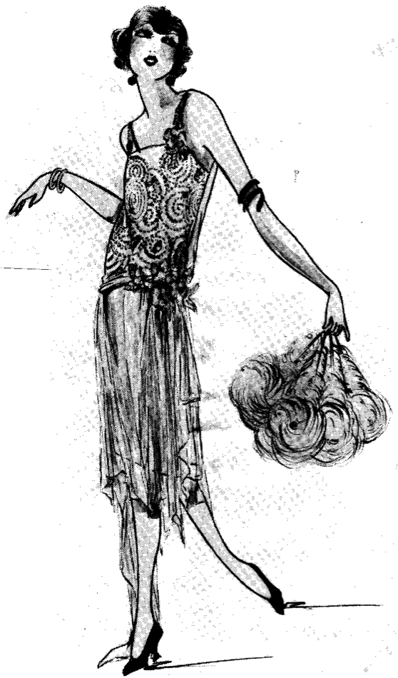 558x950 Flapper Drawing - Flapper Sketch