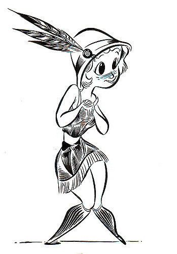 349x500 Flapper Sketch Pocketowl - Flapper Sketch