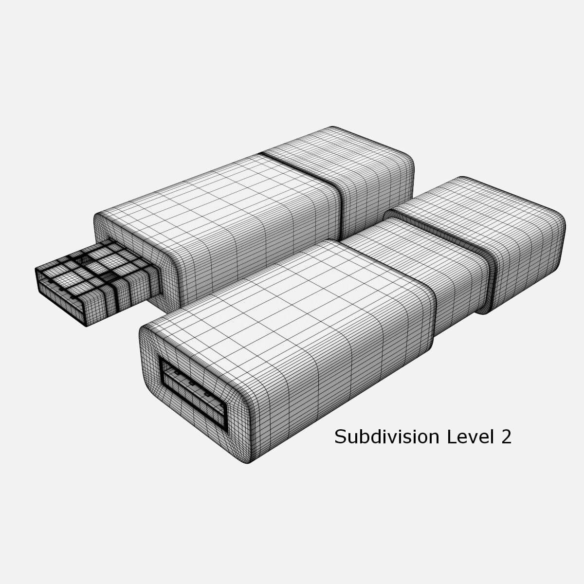 1200x1200 Usb Flash Drive 3d Model - Flash Drive Sketch