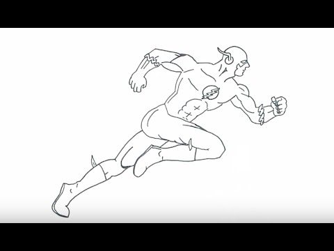 480x360 How To Draw The Flash - Flash Running Sketch