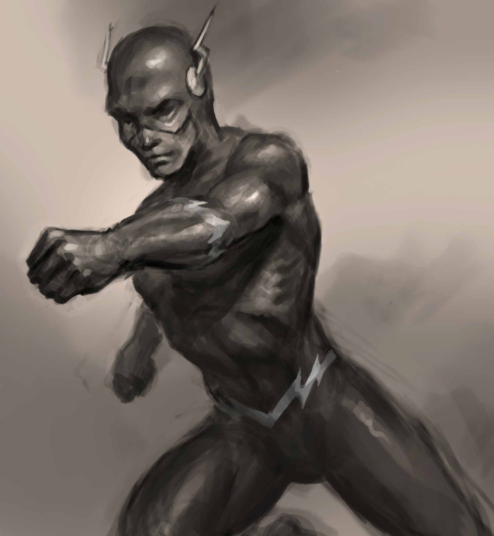 700x759 How To Draw Wolverine, The Flash And Chibi - Flash Running Sketch