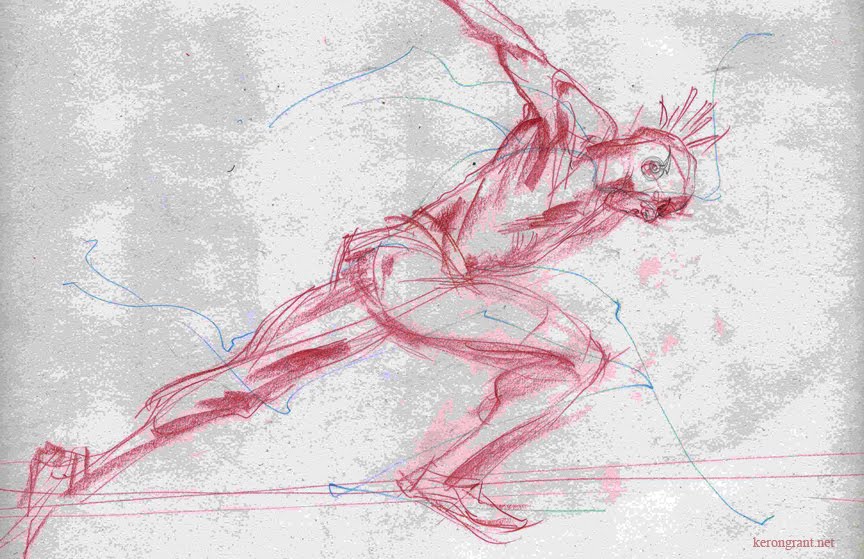 864x559 Keron Grant Blog The Flash Drive - Flash Running Sketch