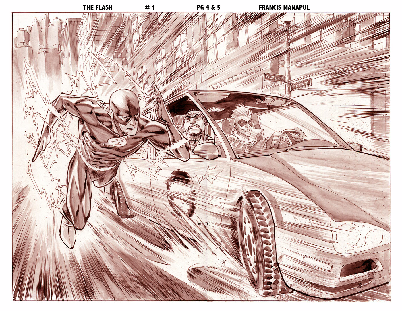 1400x1084 The Flash - Flash Running Sketch