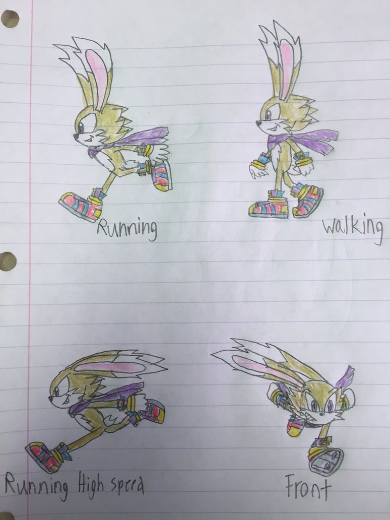 774x1032 Flash The Rabbits Walking And Running Sketch By Flashtherabbit16 - Flash Running Sketch