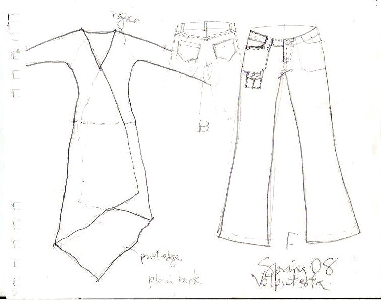 756x596 Designing Fashion With Fashion Flat Sketches - Flat Sketch Croquis