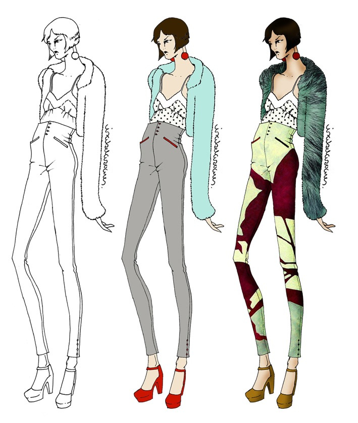 709x837 Flat Sketches Fashionmarketinglessons - Flat Sketches