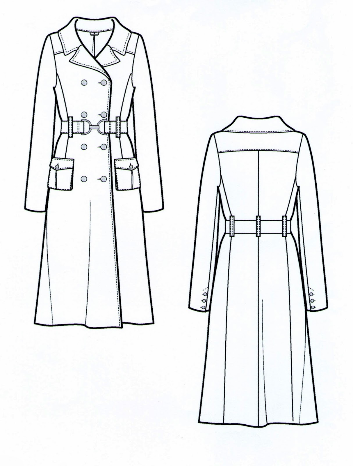 1214x1600 The Spinsterhood Diaries Sample Fashion Project Flat Sketches - Flat Sketches