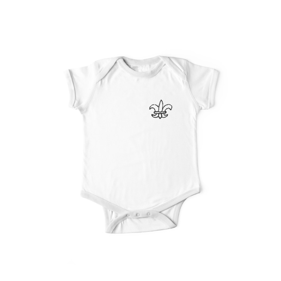 940x940 Fleur De Lis Sketch One Piece - Fleur De Lis Sketch