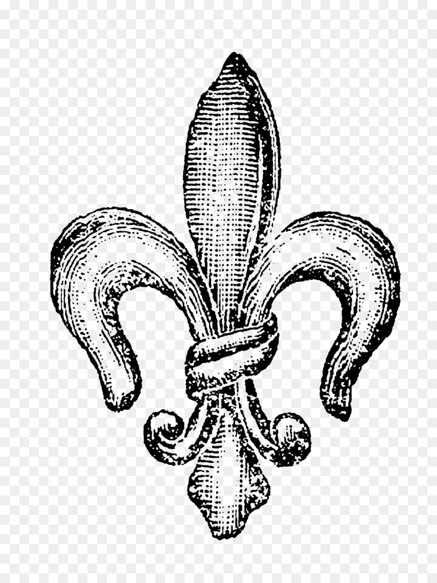 900x1200 Fleur De Lis Postage Stamp Design Clip Art - Fleur De Lis Sketch