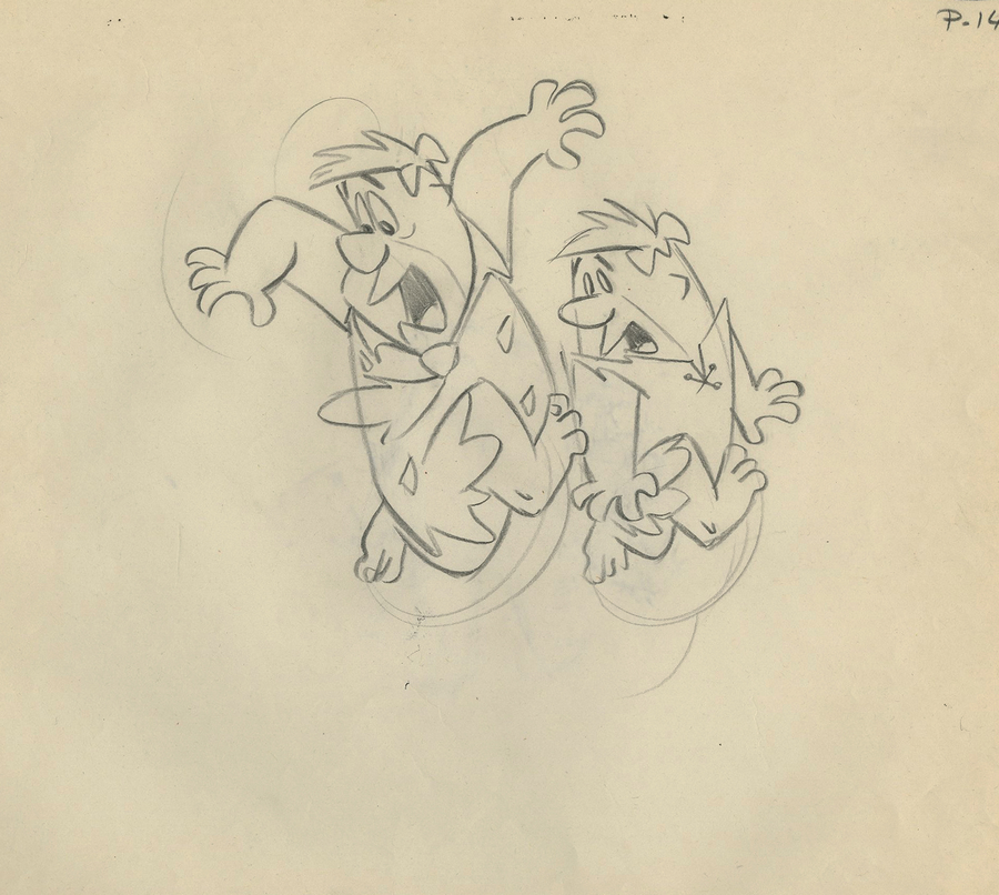 900x806 The Flintstones Layout Drawing - Flintstones Sketch