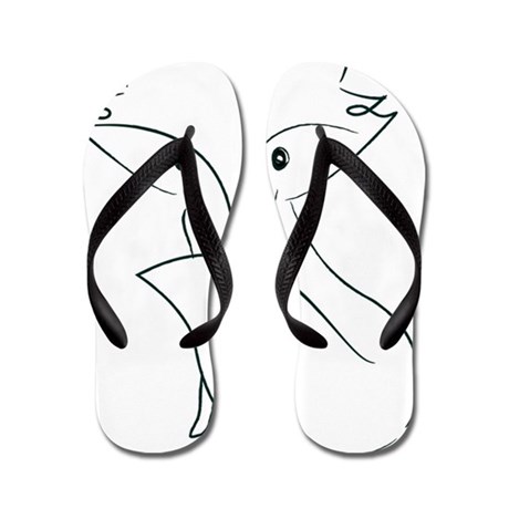 460x460 Line Drawing Flip Flops - Flip Flop Sketch