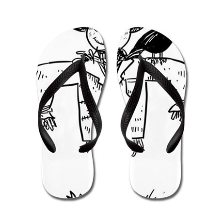 460x460 Scare Crow Sketch Flip Flops By Admin Cp70839509 - Flip Flop Sketch