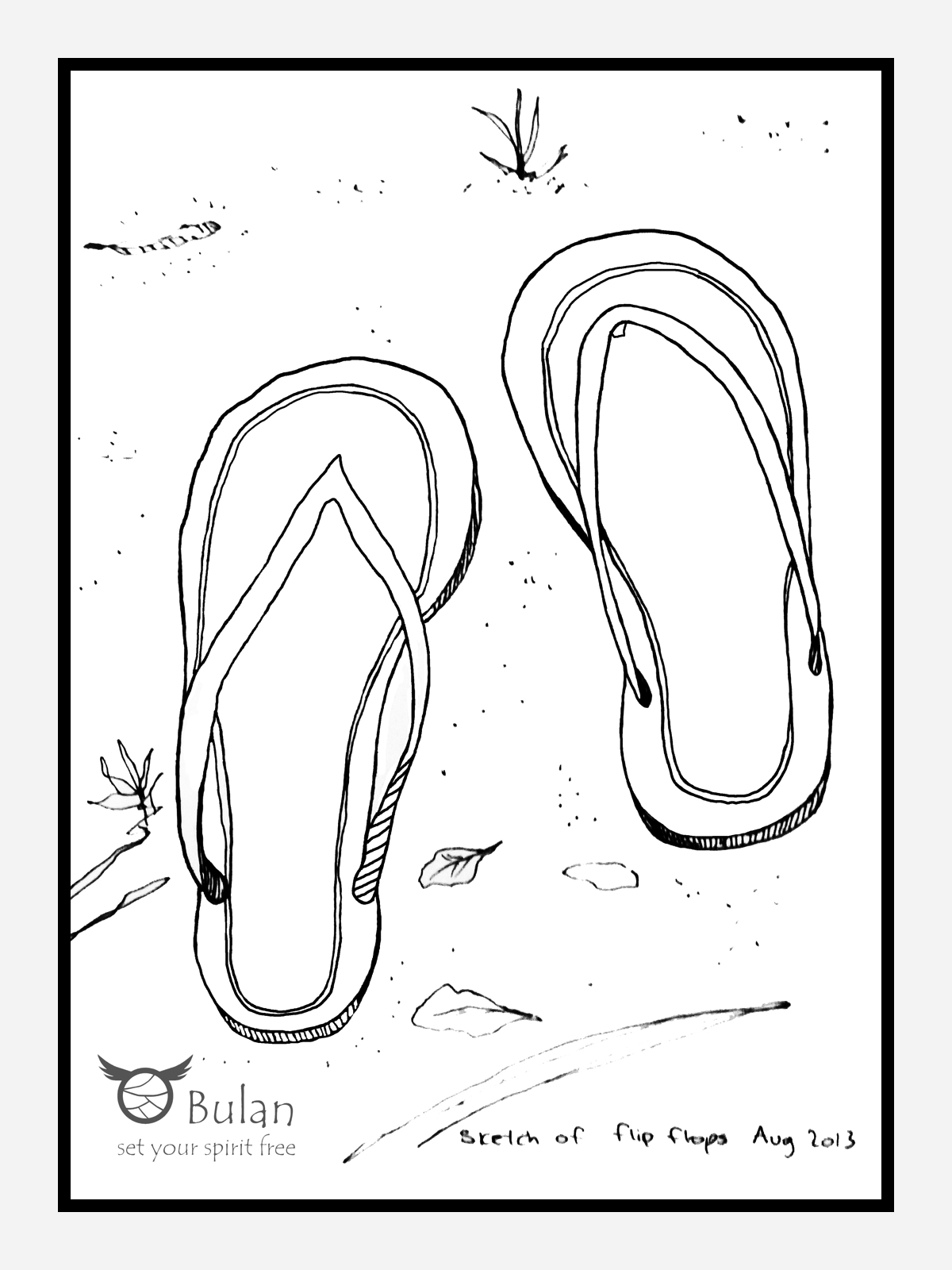 1200x1600 Flip Flop Sketch - Flip Flop Sketch