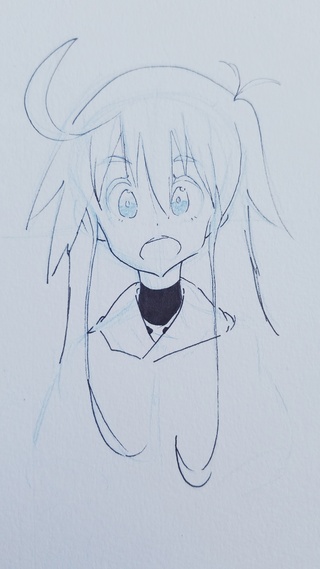 320x569 Sketch With Pen In My Sketchbook Of Papika From Flip Flappers. I - Flip Sketch