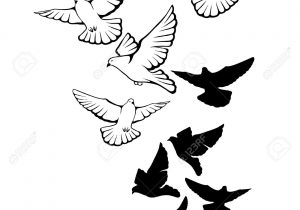 300x210 Birds Flying Pencil Drawings Simple Pencil Drawing In Birds - Flock Of Birds Sketch