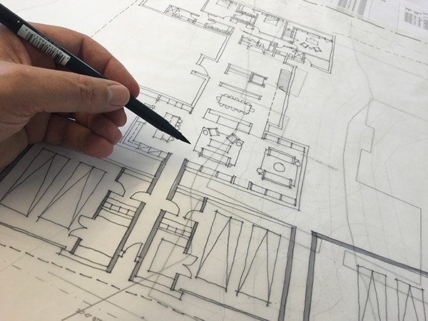 600x450 Designing Elevations Life Of An Architect - Floor Plan Sketch