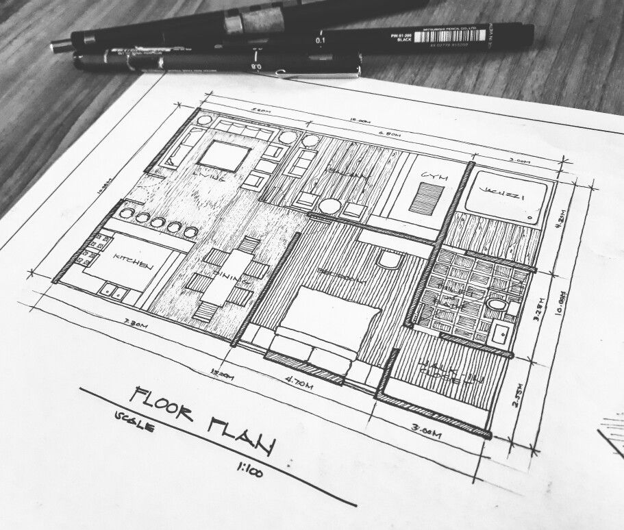 911x774 Freehand Floor Plan Architecture Floor Plans - Floor Plan Sketch
