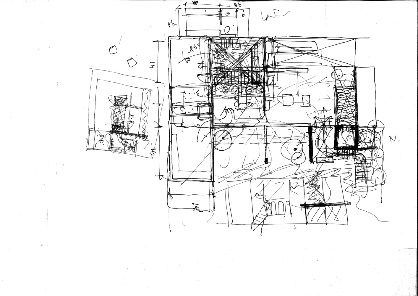 1414x1000 Gallery Of Skewed House Studio Lagom - Floor Plan Sketch