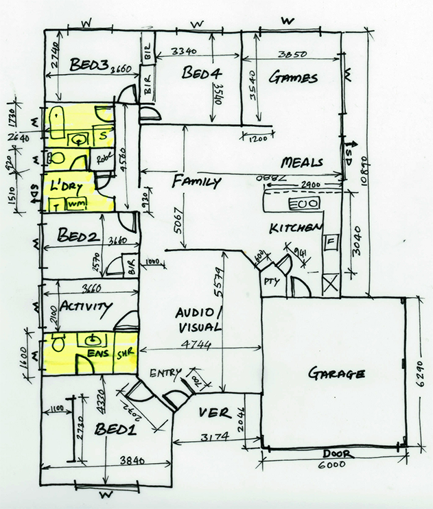 631x742 How To Draw A Floor Plan In 8 Simple Steps - Floor Plan Sketch