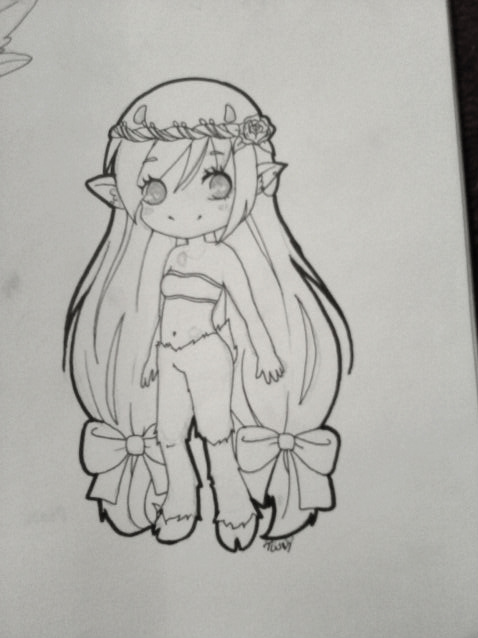 478x638 Flora Sketch By Cherni - Flora Sketch