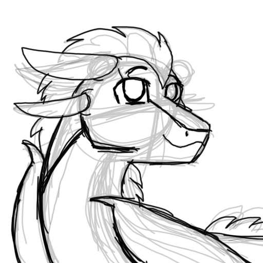 512x512 Flora Sketch By Whitefox2k18 - Flora Sketch