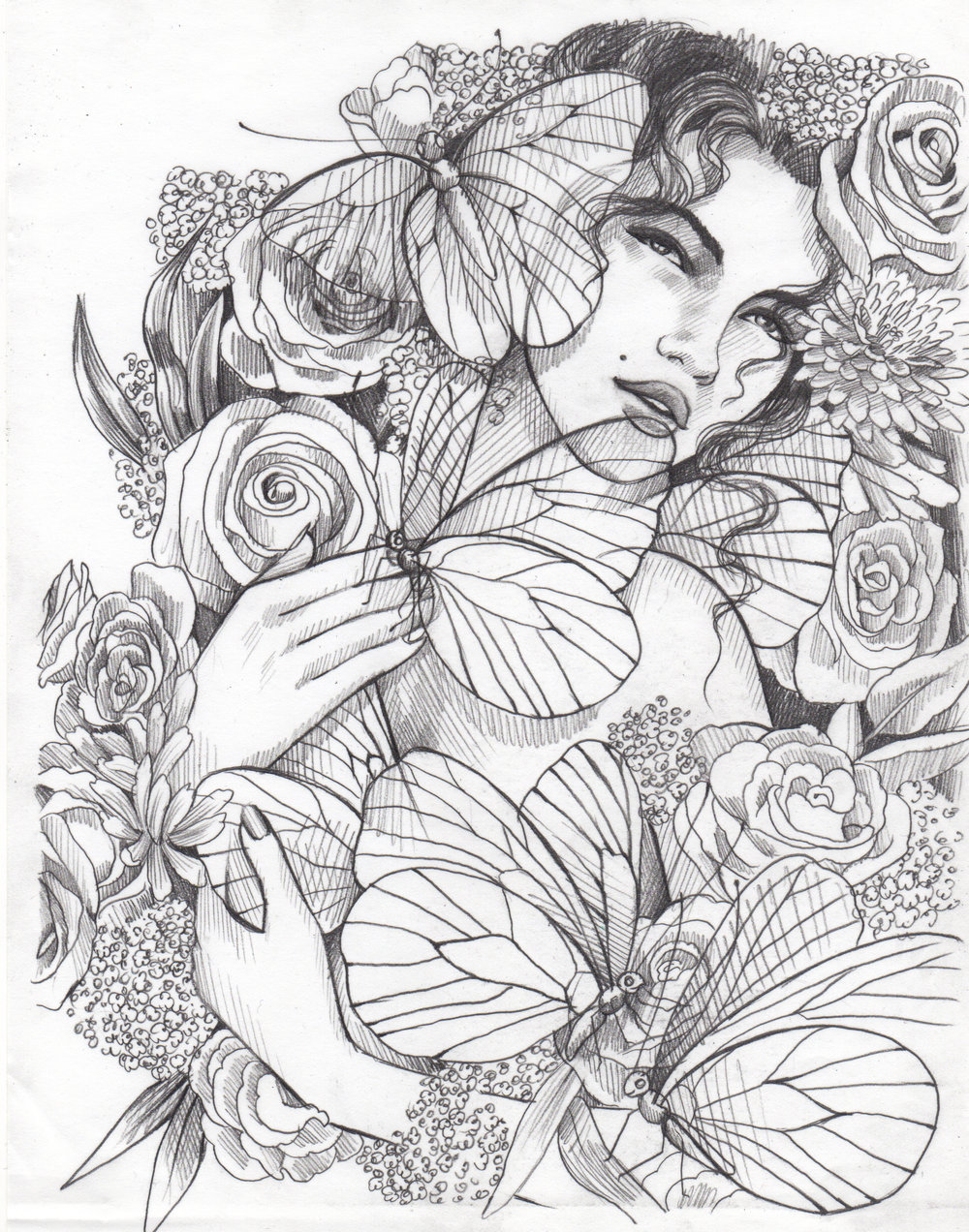 1000x1272 Sketches Amandalynn - Flora Sketch