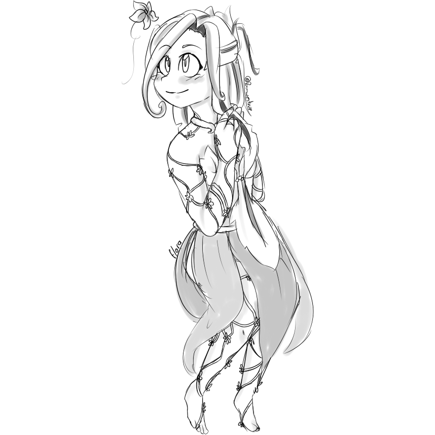 858x858 Flora Sketch By Pamwestrup - Flora Sketch