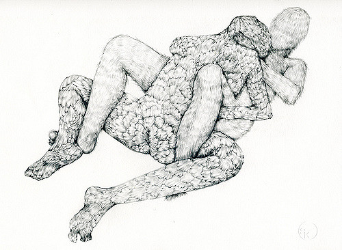 500x366 Flora Vs Fauna A Drawing From My Last Show I Never Got - Flora Sketch