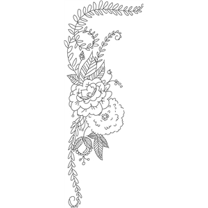 300x300 Silhouette Design Store - Floral Design Sketch