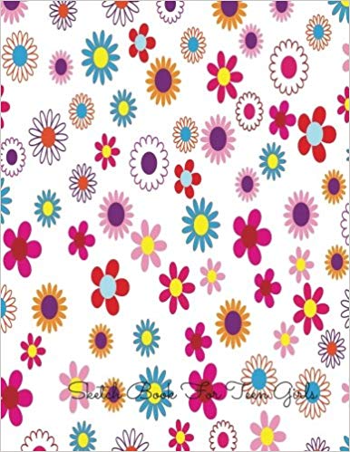 386x499 Sketch Book For Teen Girls Floral For Art Artists To Draw - Floral Design Sketch
