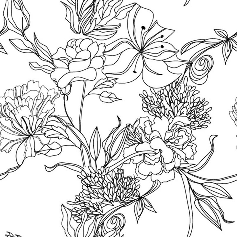 Floral Print Sketch