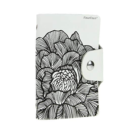 522x522 Creative Floral Print Credit Card Holder Business Credit Card Case - Floral Print Sketch