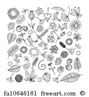 180x195 Free Art Print Of Sketch Of Bridal Dress With Floral Ornament For - Floral Print Sketch