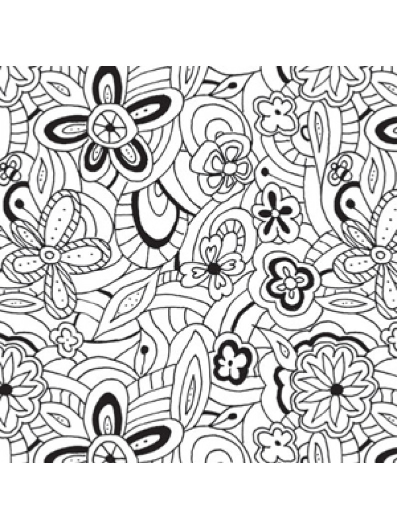 795x1059 Floral Sketch Printed Tissue Paper Packaging Decorative Tissue - Floral Sketch