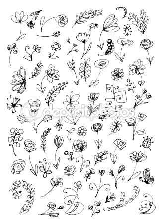 326x450 Floral Sketch Graphics Design Sketches - Floral Sketch Designs