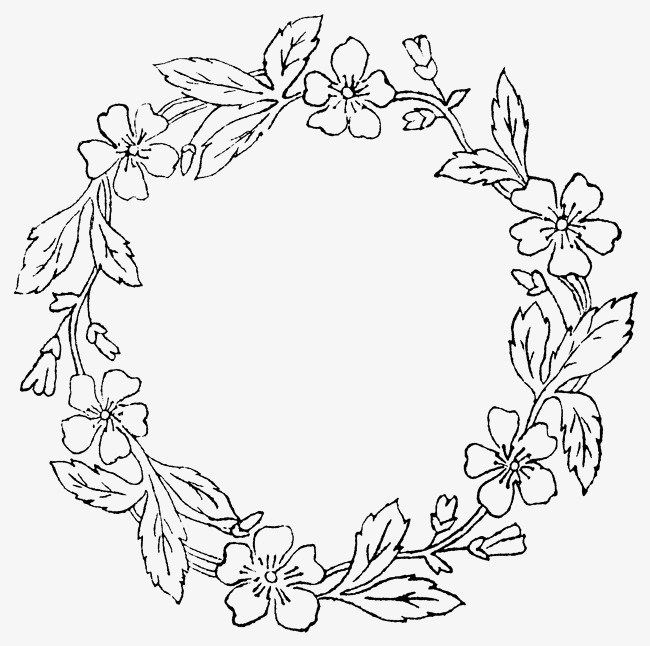 Floral Wreath Sketch At Explore Collection Of