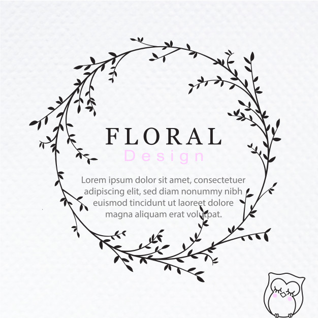 626x626 Wreath Vectors, Photos And Psd Files Free Download - Floral Wreath Sketch