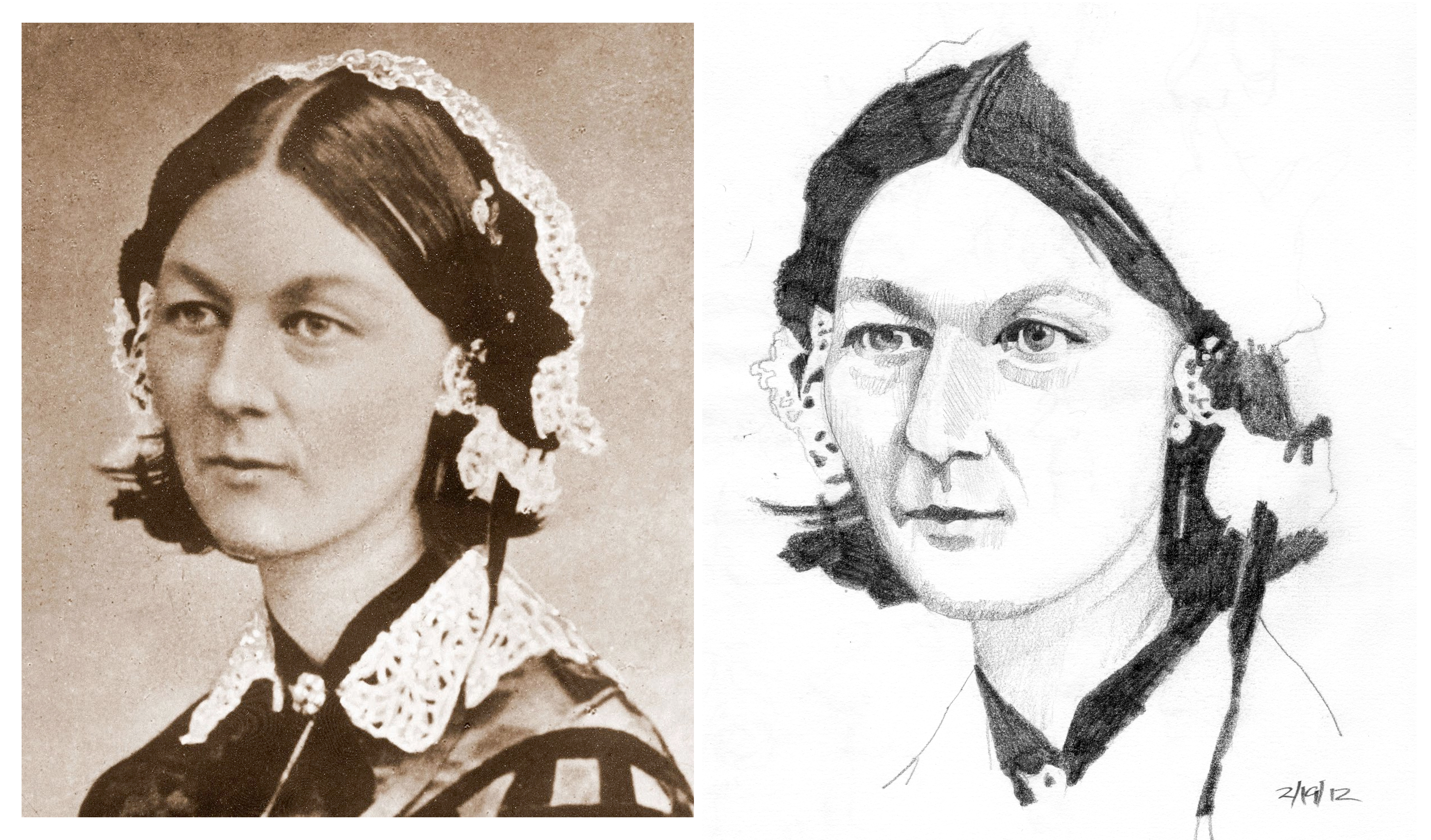 Florence Nightingale Sketch at PaintingValley.com | Explore collection ...