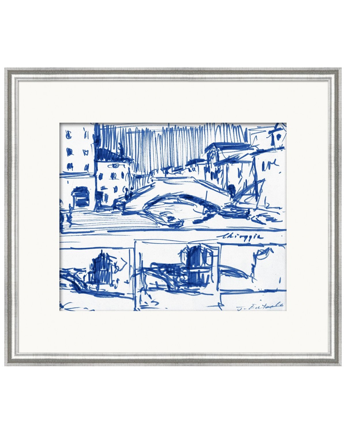 1200x1504 Florence Sketch Navy Blue Wall Art Mcgee Amp Co. - Florence Sketch
